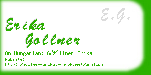 erika gollner business card